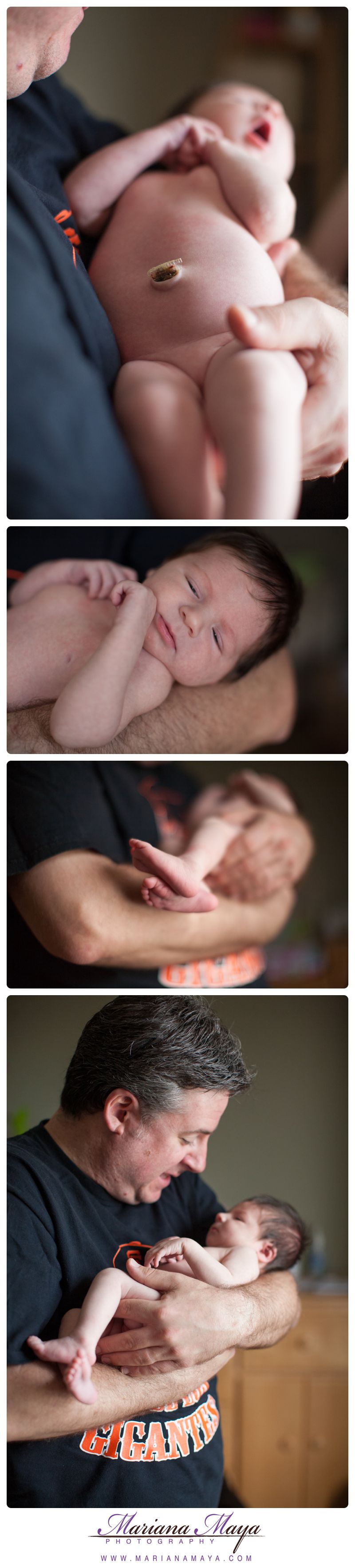 little feet, daddy's arms
